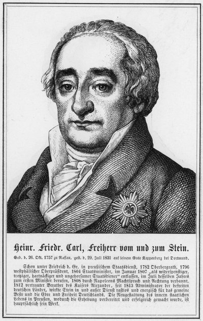 Heinrich Friedrich Carl, Freiherr vom und zum Stein da German School