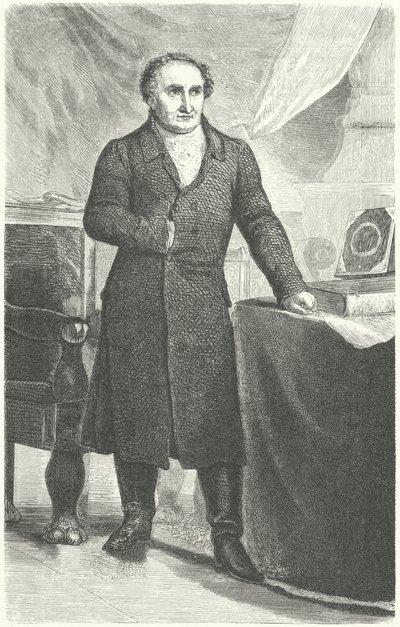 Heinrich Friedrich Karl vom und zum Stein, statista prussiano (incisione) da German School