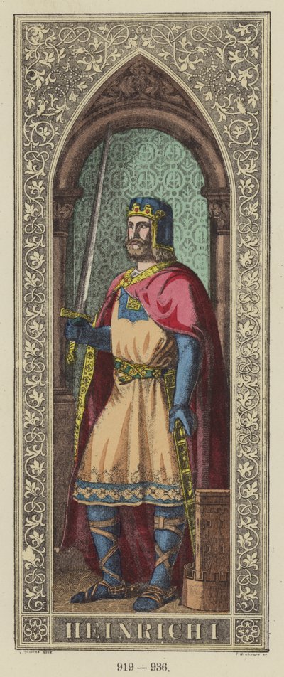 Enrico I, 919-936 da German School