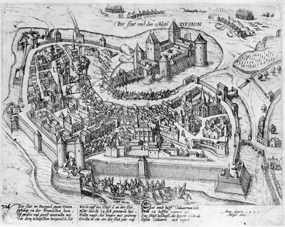 Enrico IV (1553-1610) entra a Digione, dopo la sua vittoria a Fontaine-Francaise sugli Spagnoli, 5 giugno 1595 da German School