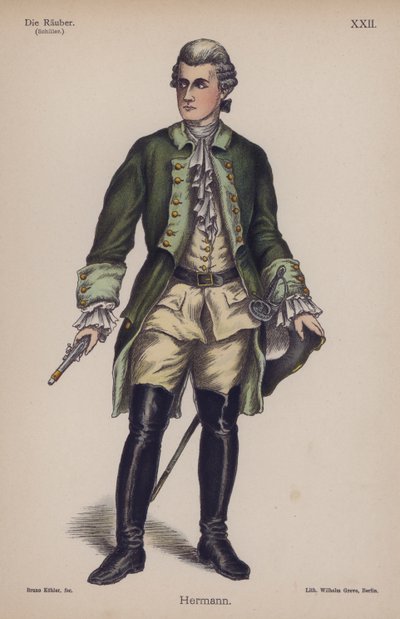 Hermann, da I masnadieri di Friedrich Schiller da German School