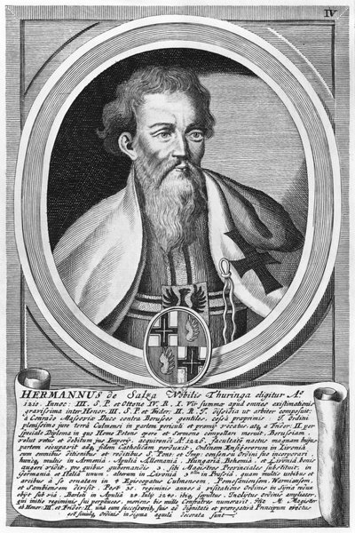 Hermann di Salza (xilografia) da German School