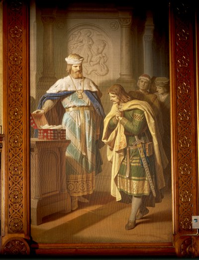 Hermann von Thuringen restituisce il manoscritto appena trovato 