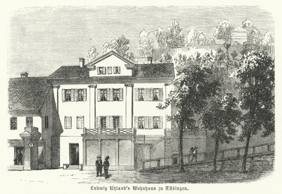 Casa del poeta, filologo e storico letterario tedesco Ludwig Uhland, Tubinga da German School