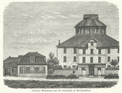 Casa del filosofo e drammaturgo tedesco Gotthold Ephraim Lessing e la biblioteca di Wolfenbuettel da German School