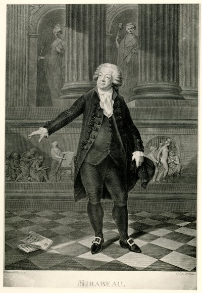 Honoré Gabriel de Riqueti, conte di Mirabeau da German School