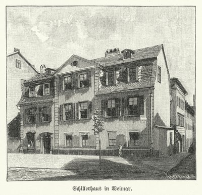 Casa del poeta, drammaturgo e filosofo Friedrich Schiller, Weimar, Germania da German School