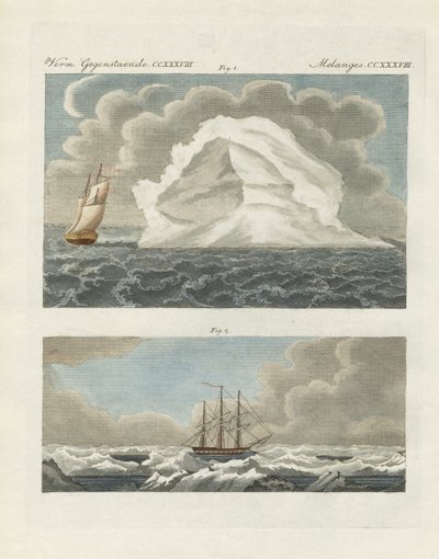 Iceberg e campi di ghiaccio da German School