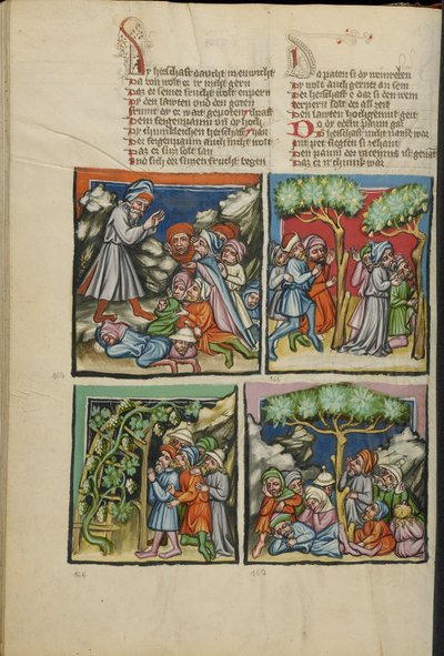 Illuminazioni dal Weltchronik Ms 33 fol. 135v, c.1400-10 da German School