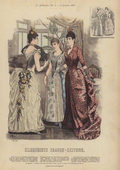 Illustrazione per Illustrirte Frauen-Zeitung da German School