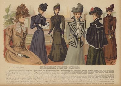 Illustrazione per Illustrirte Frauen-Zeitung da German School
