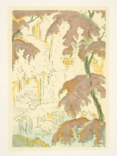 Illustrazione da Styl, pub.1922 (stampa pochoir) da German School