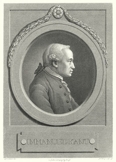 Immanuel Kant, filosofo tedesco (incisione) da German School