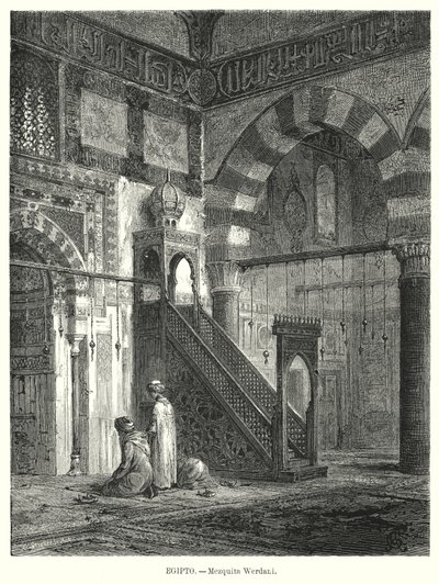 Interno della Moschea di Amir Altinbugha al-Maridani, Il Cairo, Egitto da German School