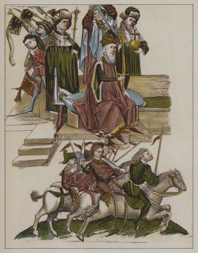 Investitura di Federico I della casa di Hohenzollern come Elettore di Brandeburgo al Concilio di Costanza, 18 aprile 1417 da German School