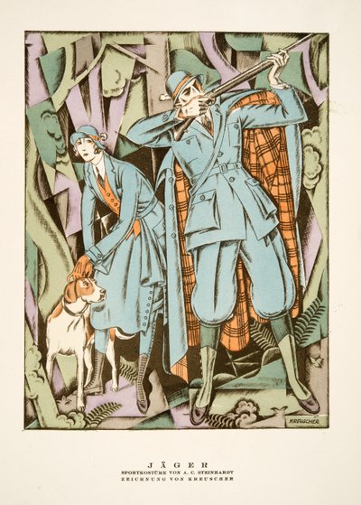 Jäger, abiti sportivi di A C Steinhardt, da Styl, pub.1922 da German School