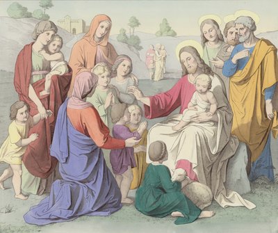 Gesù benedice i bambini da German School