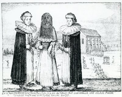Matrimonio ebraico (incisione) da German School