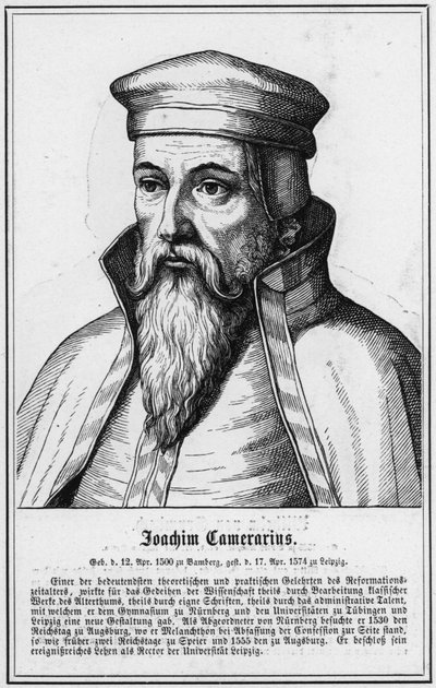 Joachim Camerarius (incisione) da German School