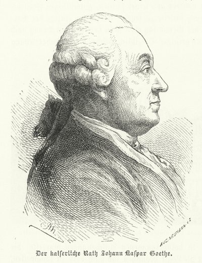 Johann Caspar Goethe, padre dell