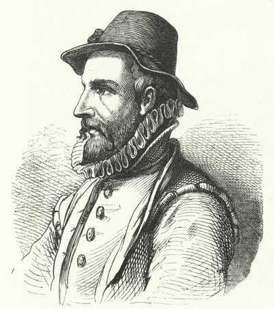 Johann Fischart, scrittore e satirico tedesco (incisione) da German School