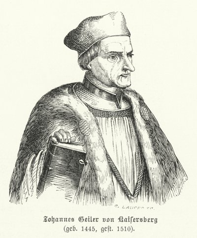 Johann Geiler von Kaisersberg, sacerdote e teologo svizzero da German School