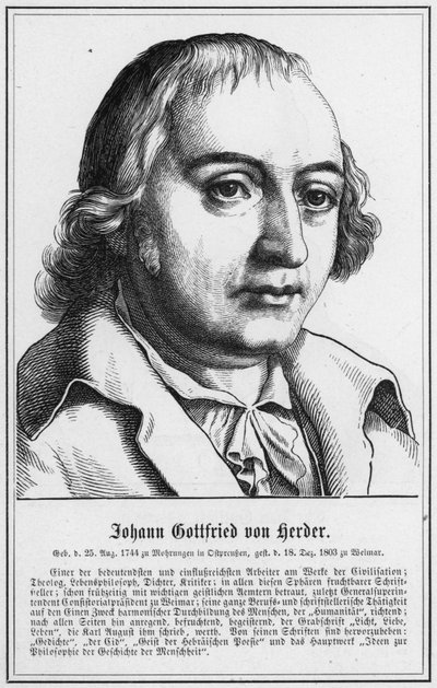 Johann Gottfried von Herder da German School