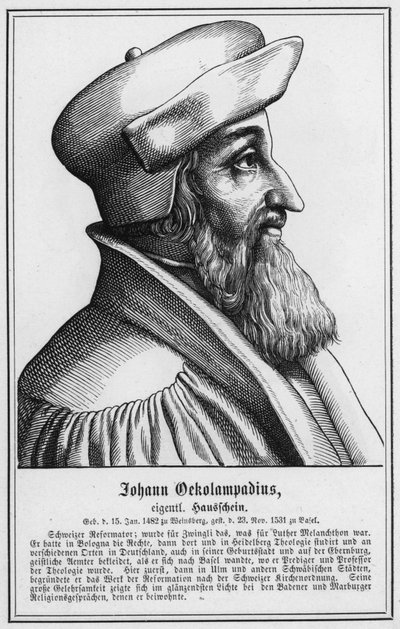 Johann Oekolampadius da German School
