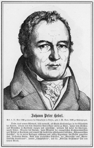 Johann Peter Hebel da German School