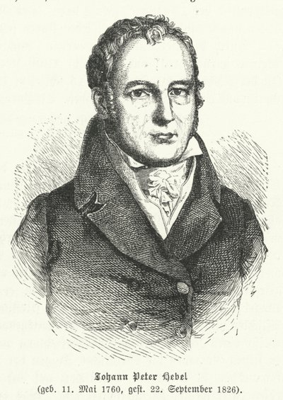 Johann Peter Hebel, poeta tedesco da German School