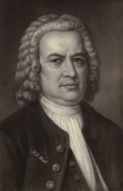 Johann Sebastian Bach, compositore, organista, clavicembalista, violista e violinista tedesco del periodo barocco (1685-1750) da German School