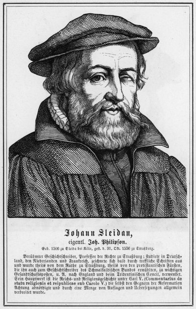 Johann Sleidan (incisione) da German School