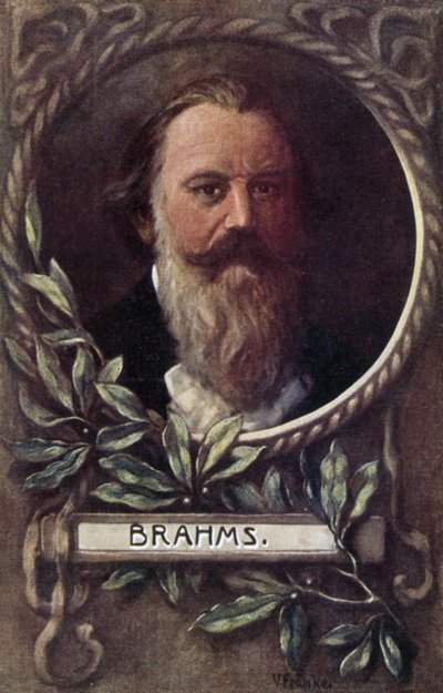 Johannes Brahms, compositore e pianista tedesco da German School