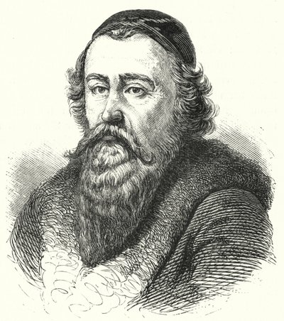 Jan Amos Komenský, filosofo e teologo moravo (incisione) da German School