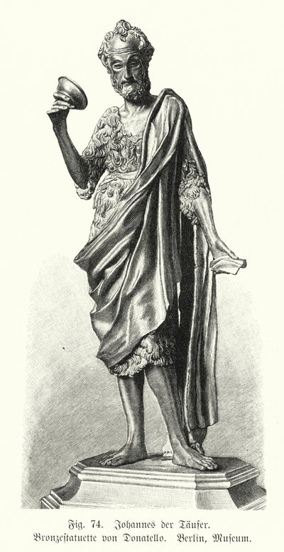 San Giovanni Battista, statua in bronzo di Donatello da German School