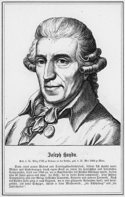 Joseph Haydn (incisione) da German School