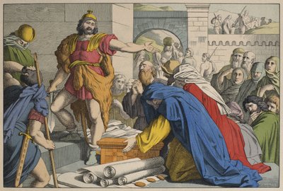 Giuda Maccabeo a Maspha, illustrazione da L
