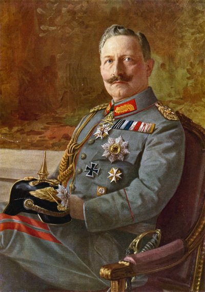 Kaiser Guglielmo II (litografia a colori) da German School