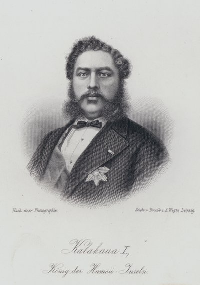 Kalakaua I, re delle isole Hawaii da German School