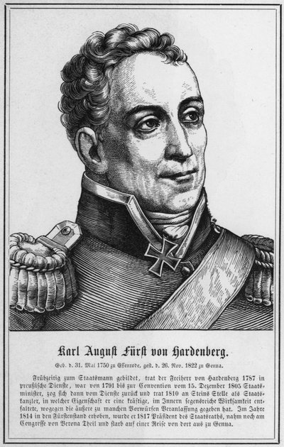 Karl August Furst von Hardenberg da German School
