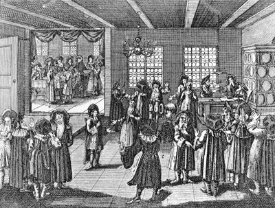 Ketubah di Georg Puschner da Jüdisches Ceremoniel di Kirchner, 1726 da German School