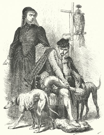 Re Carlo IX di Francia e sua madre, Caterina de
