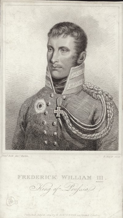 Re Federico Guglielmo III di Prussia da German School