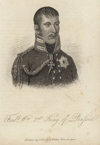 Re Federico Guglielmo III di Prussia da German School