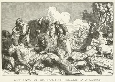 Re Enrico presso il cadavere di Adalberto di Babenberg da German School