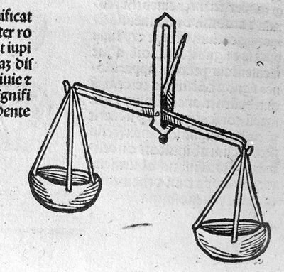 La Bilancia - nel Trattato di Johannes Angeli De Magnisconnectionibue annorum revolutionibus ac eorum perfectionibus. Augusta, Erhard Ratdolt da German School