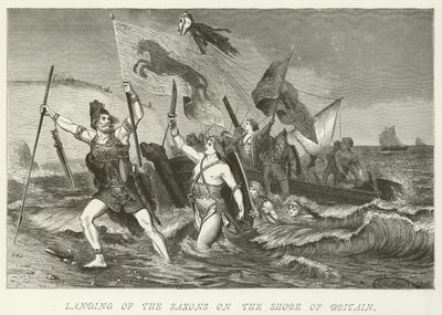 Sbarco dei Sassoni sulla costa della Britannia da German School