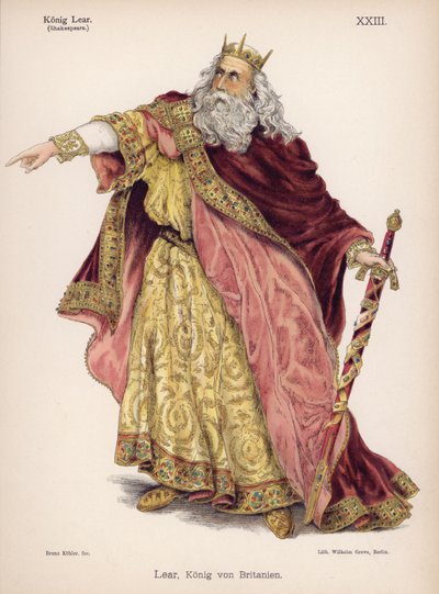 Lear, Re di Britannia, da Re Lear di Shakespeare da German School