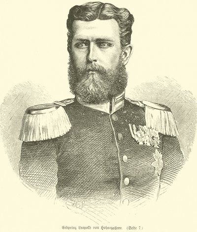 Leopoldo, Principe di Hohenzollern da German School
