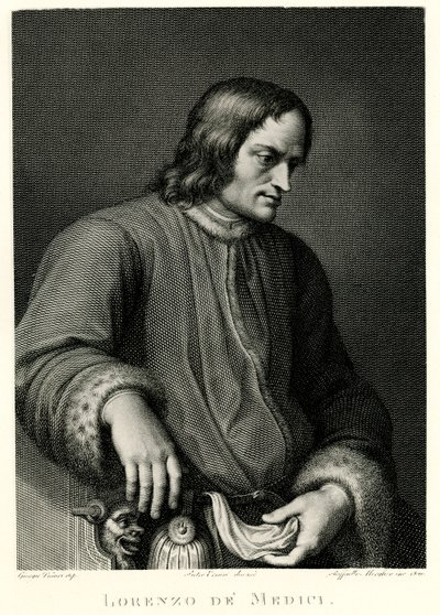 Lorenzo de Medici, 1884-90 (fototipo) da German School
